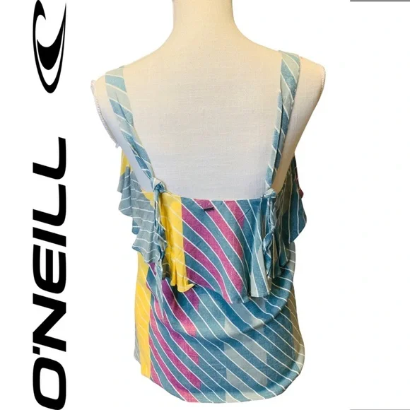 🔥SOLD🔥 O’NEILL NWOT Striped Tank Top with Adjustable Straps Size Small - Picture 7 of 9